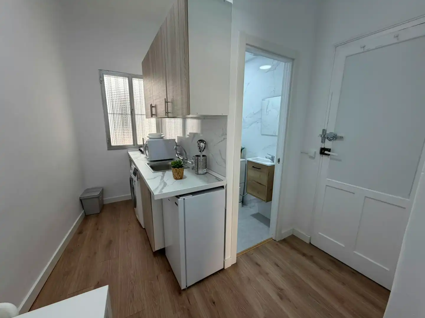 Küche von Wohnung zur Miete in Madrid mit Heizung, Privatgarten und Möbliert