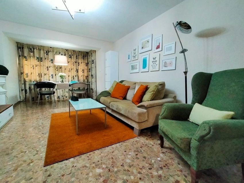 Living room of Flat to rent in  Valencia Capital  with Air Conditioner and Furnished