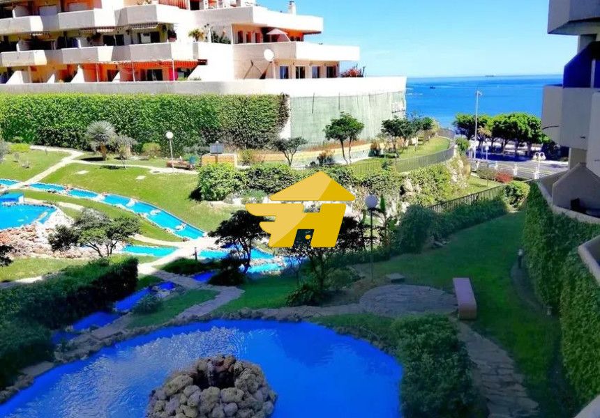 Garden of Flat to rent in Benalmádena  with Air Conditioner, Private garden and Swimming Pool