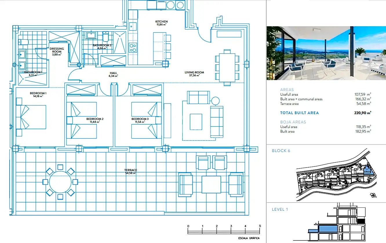 Penthouse with pool for sale in Casares Golf - Casares del Sol, imagen 11