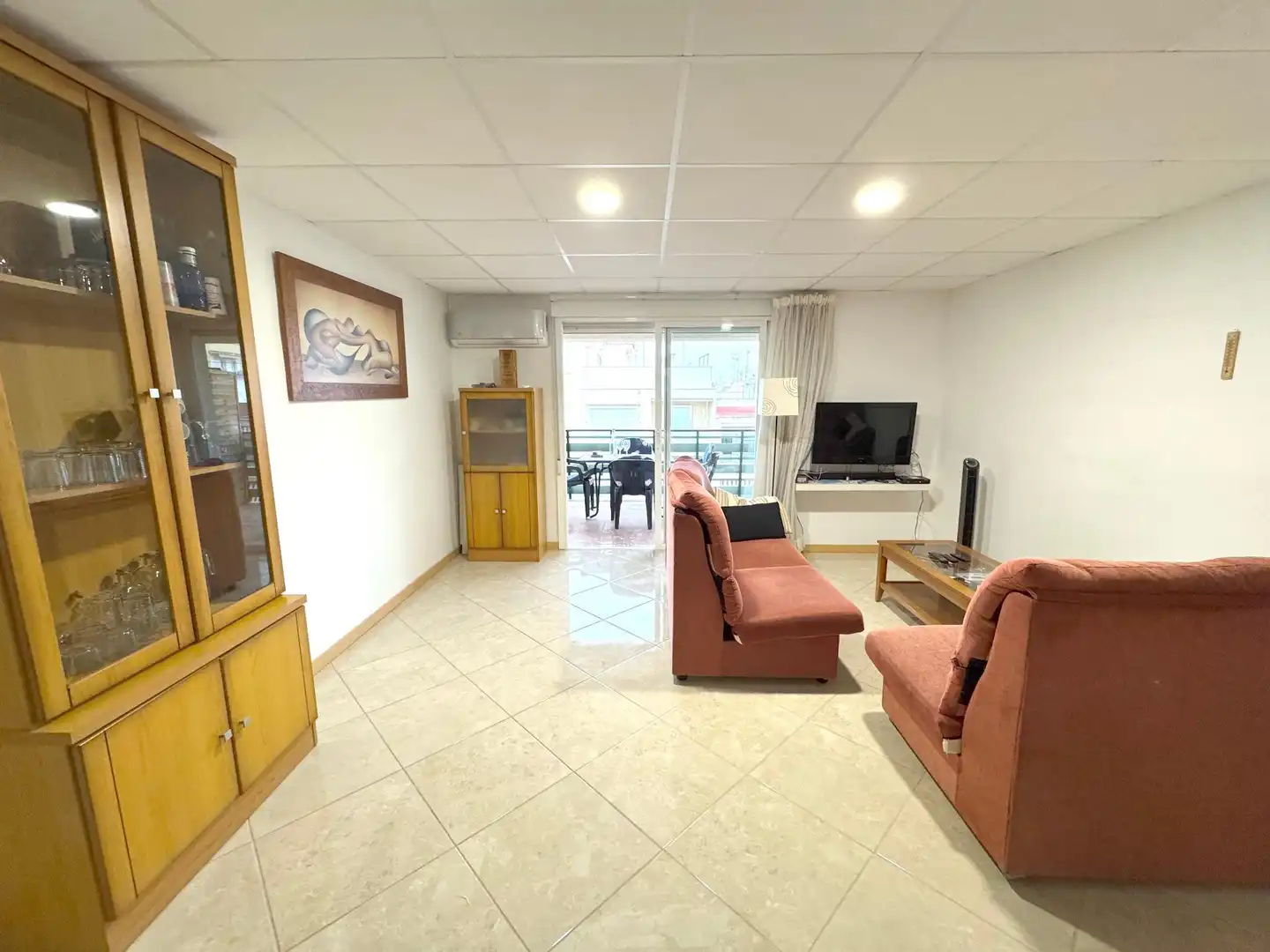 Sala de estar de Apartamento en venta en Santa Pola con Aire acondicionado, Terraza y Amueblado
