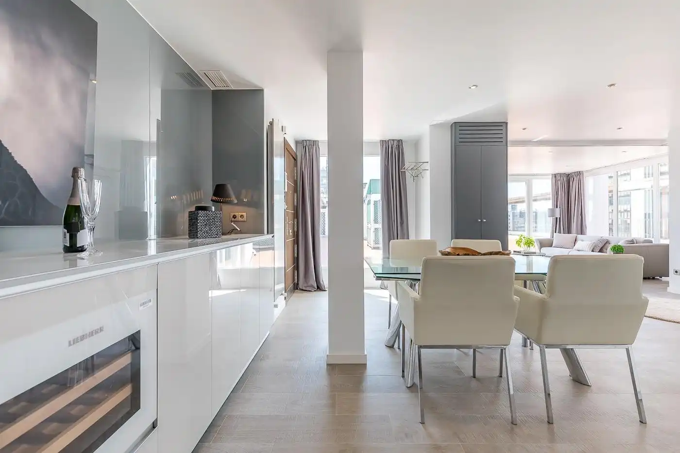 Cocina de Piso de alquiler en Madrid con Aire acondicionado, Calefacción y Terraza