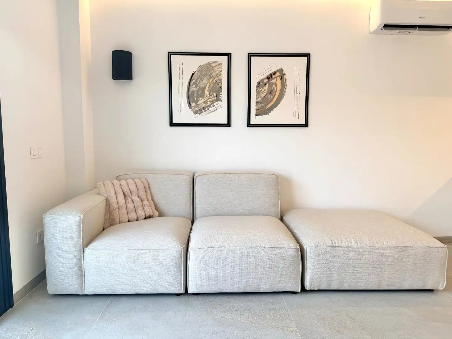 Sala d'estar de Pis en venda en Granadilla de Abona amb Aire condicionat, Terrassa i Moblat