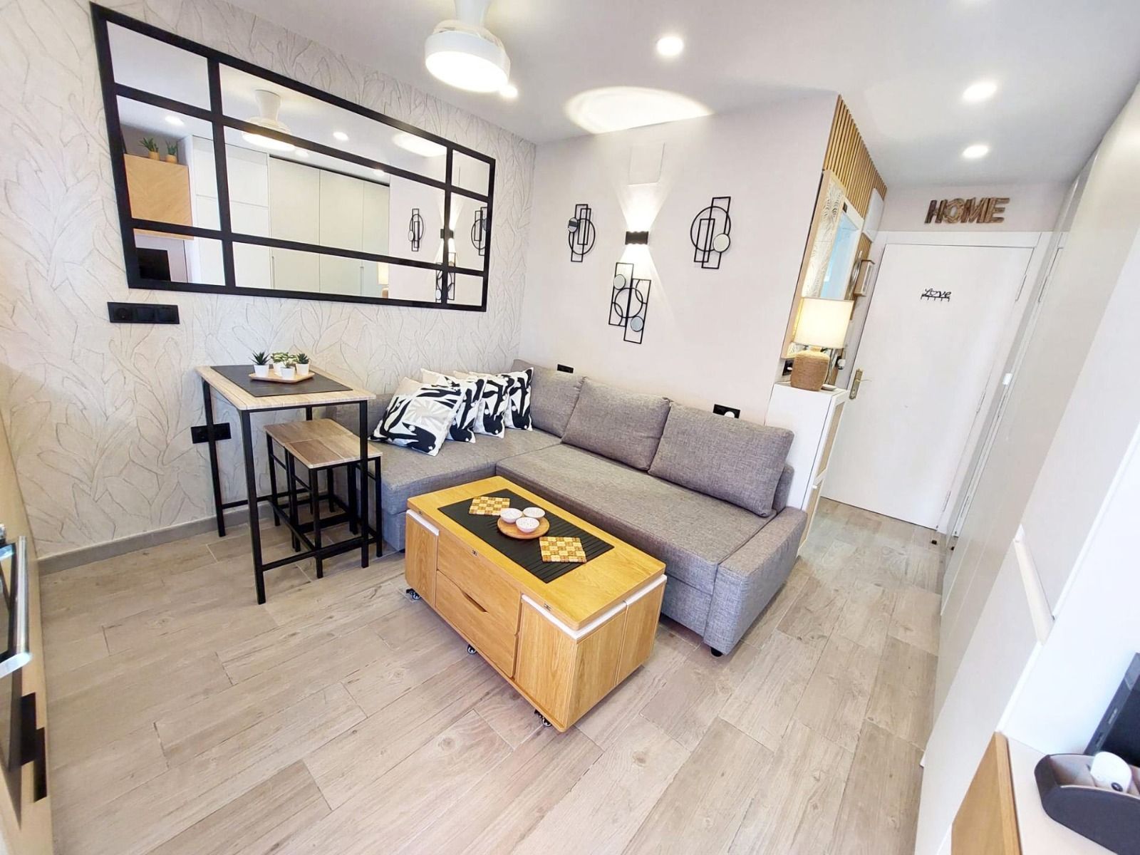 Sala de estar de Ático de alquiler en Benalmádena con Aire acondicionado, Calefacción y Amueblado