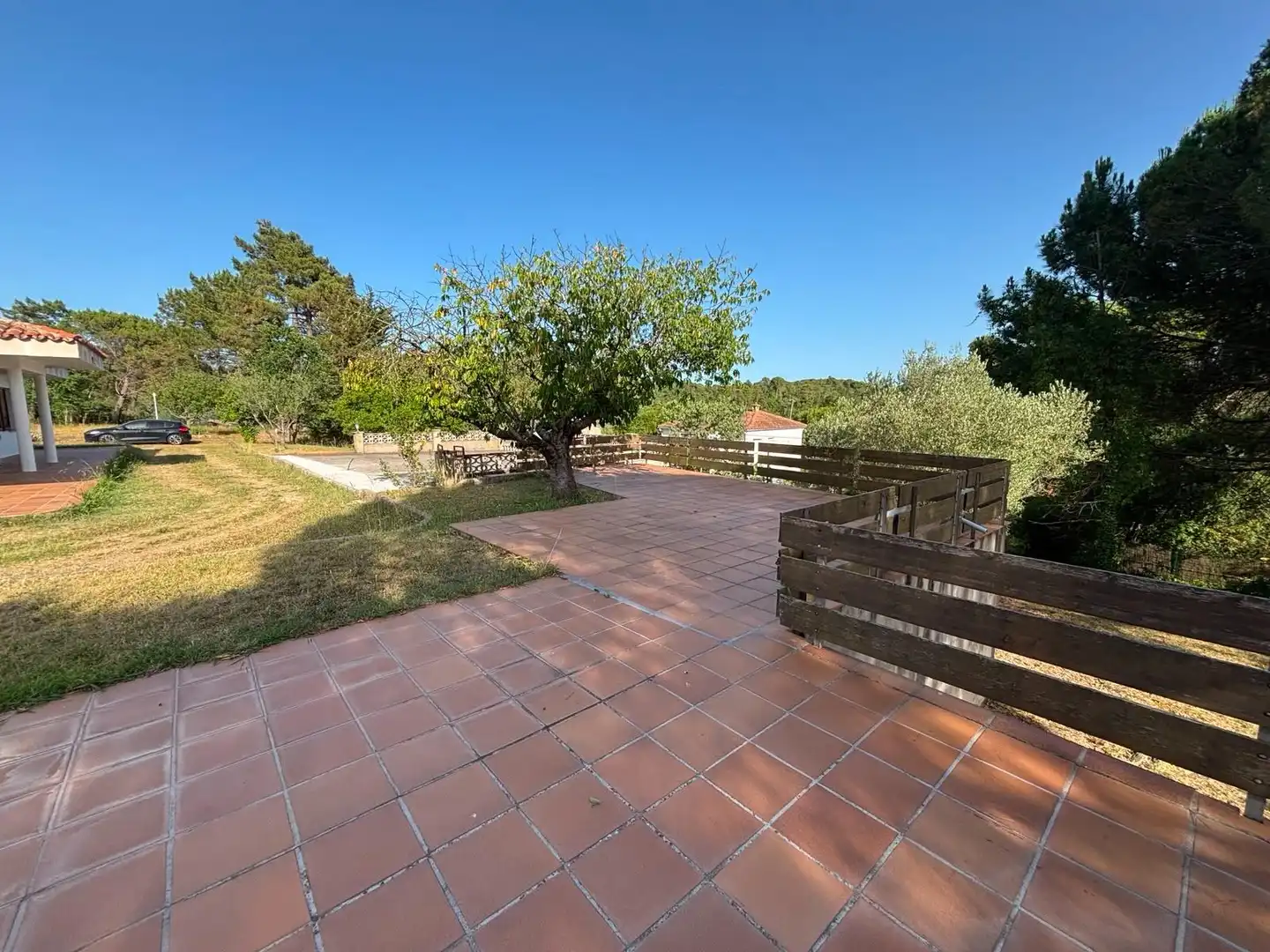 Terrassa de Casa o xalet en venda en Llambilles amb Calefacció, Jardí privat i Piscina