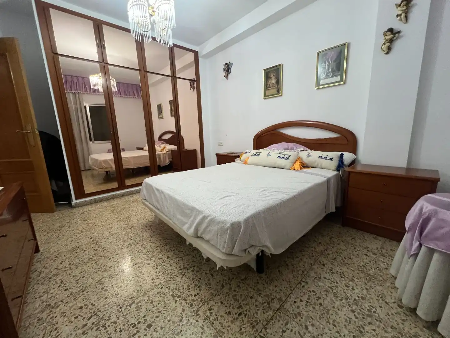 Schlafzimmer von Wohnung zum Verkauf in  Valencia Capital mit Klimaanlage und Balkon