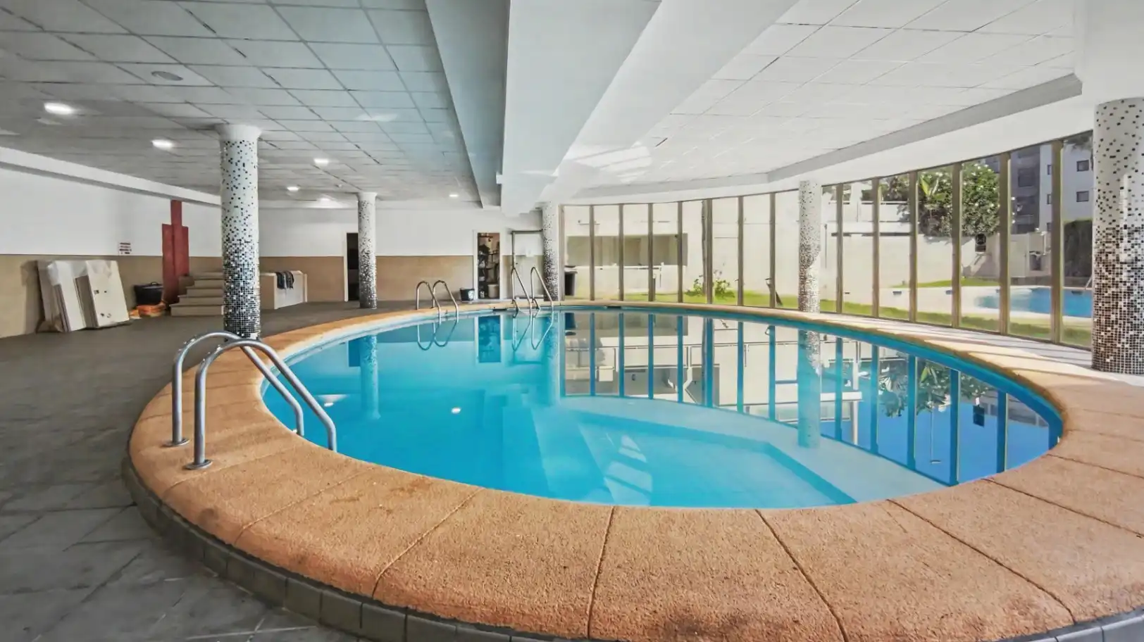 Swimming pool of Apartments for sale in Oliva  with Air Conditioner, Heating and Private garden