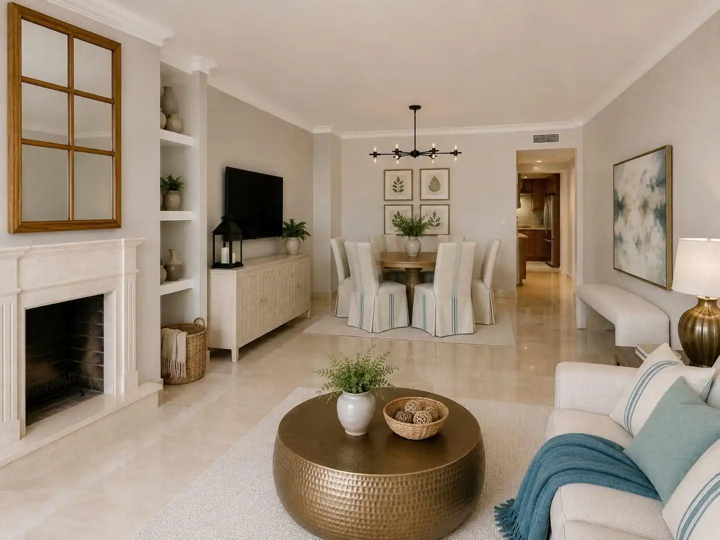 Wohnzimmer von Wohnung zum Verkauf in Marbella mit Heizung, Terrasse und Gemeinschaftspool