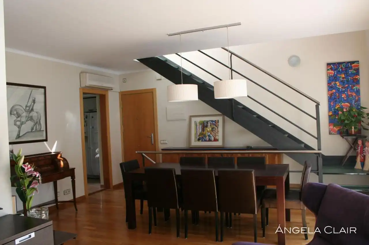 Dining room of Flat for rent in Sitges  with Air Conditioner, Heating and Parquet flooring