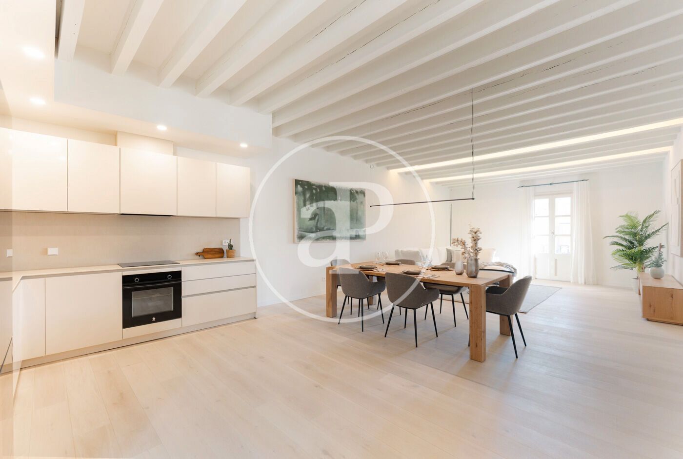 Menjador de Pis en venda en  Palma de Mallorca amb Aire condicionat, Calefacció i Terrassa