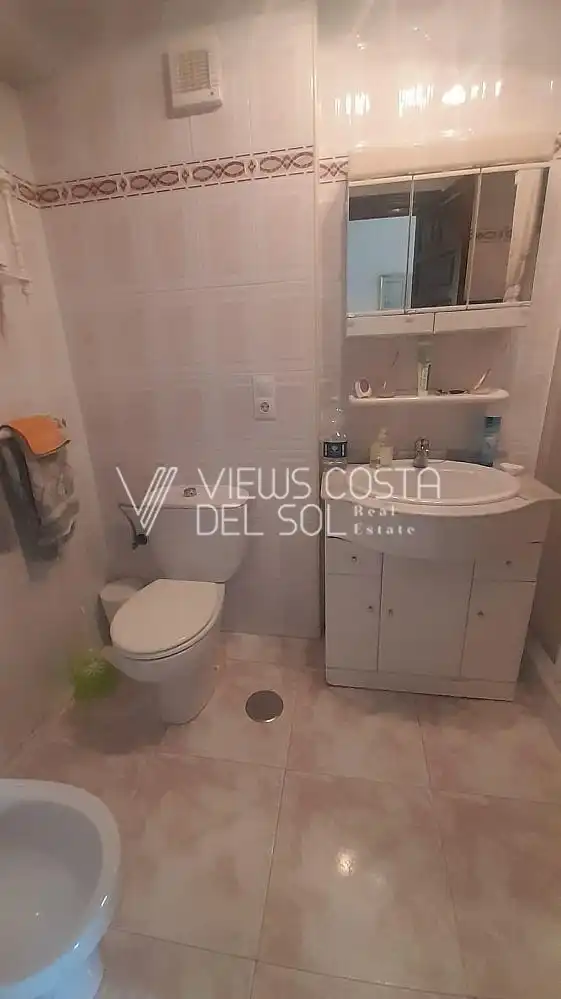 Baño de Apartamento en venta en Algarrobo con Jardín privado, Terraza y Piscina