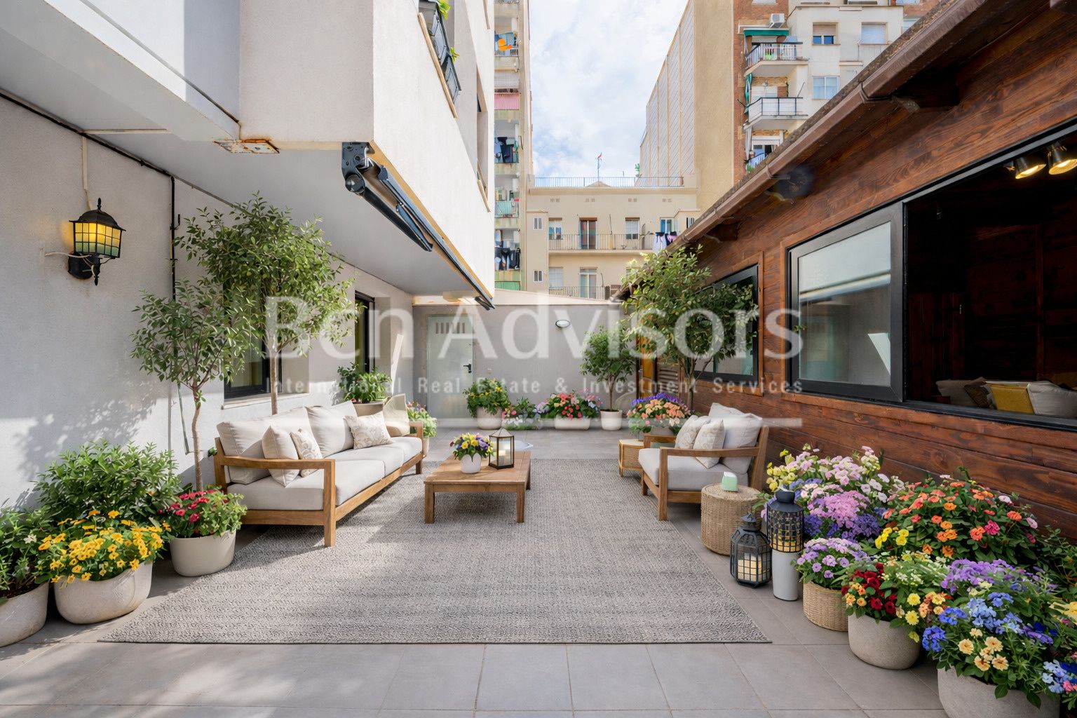 Terrace of Flat for sale in  Barcelona Capital  with Air Conditioner, Heating and Parquet flooring