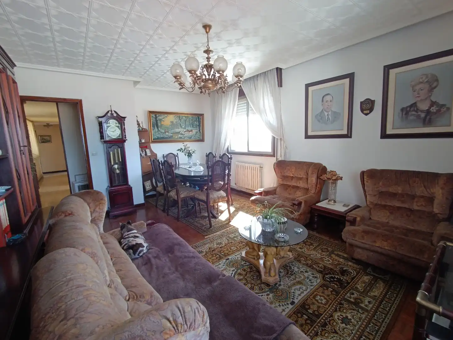 Wohnzimmer von Wohnung zum Verkauf in Pontevedra Capital  mit Heizung und Parkett