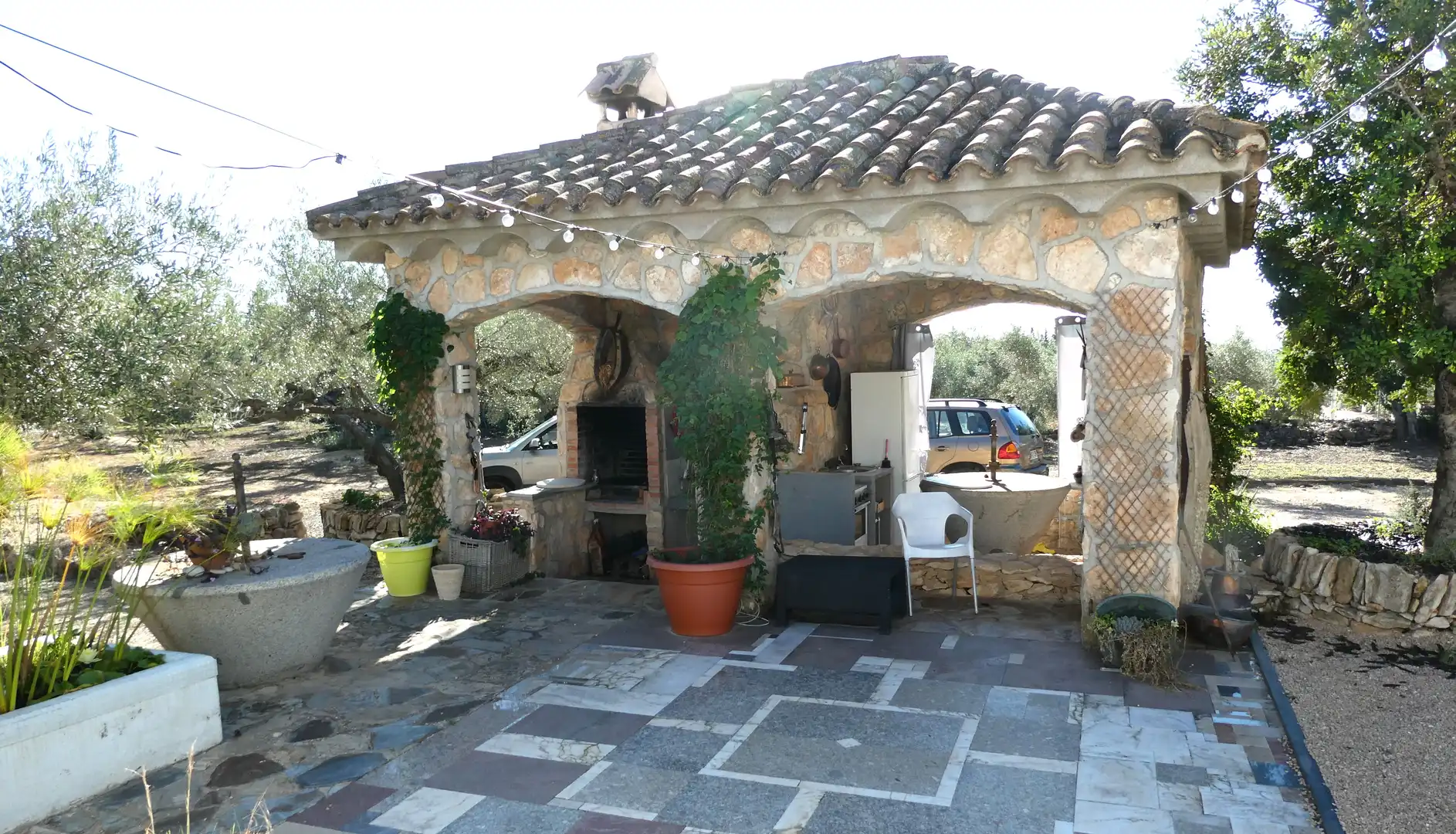 Terrassa de Finca rústica en venda en L'Ampolla amb Aire condicionat, Jardí privat i Piscina