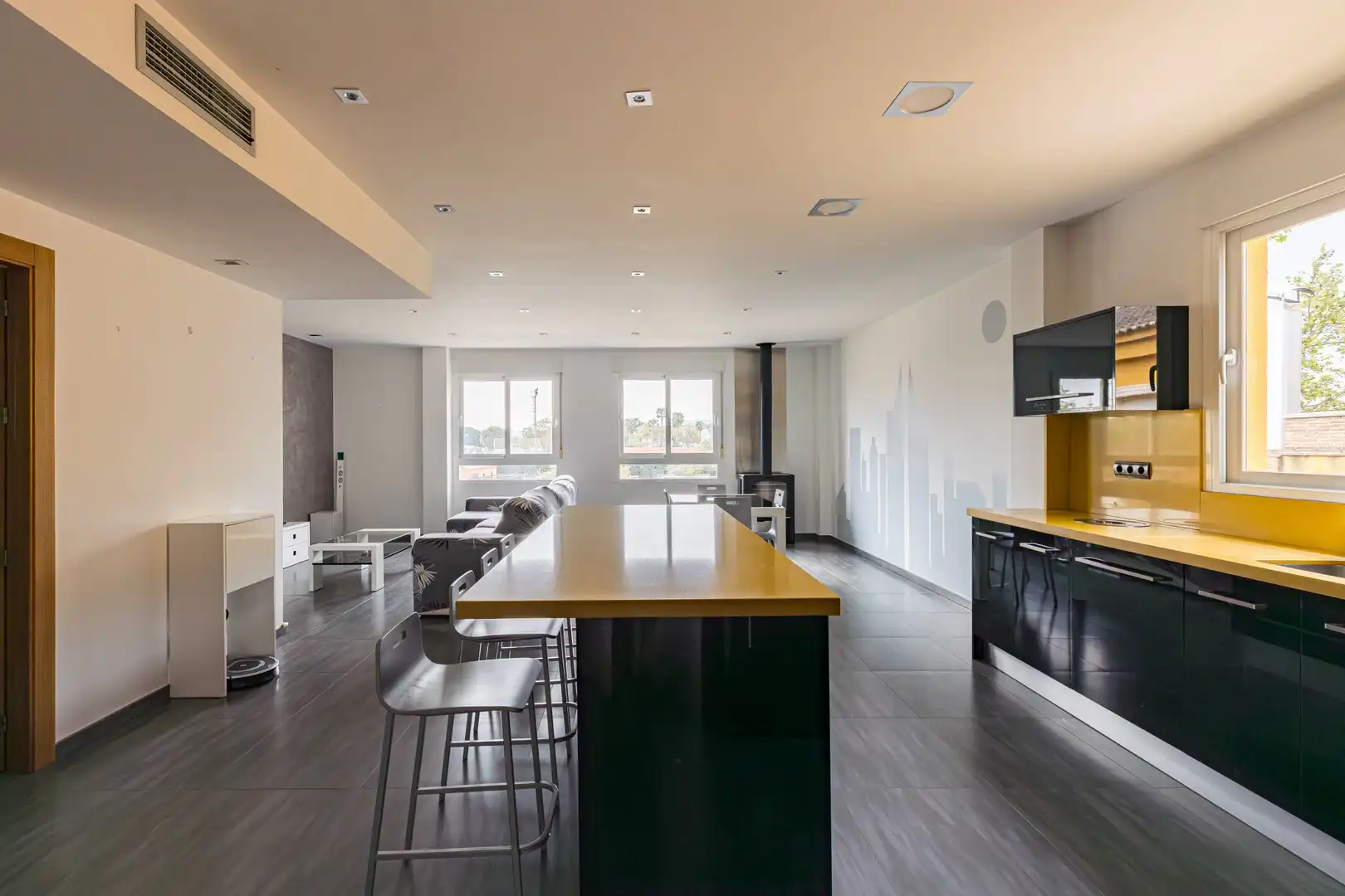 Cocina de Casa adosada en venta en Murcia con Aire acondicionado, Terraza y Trastero
