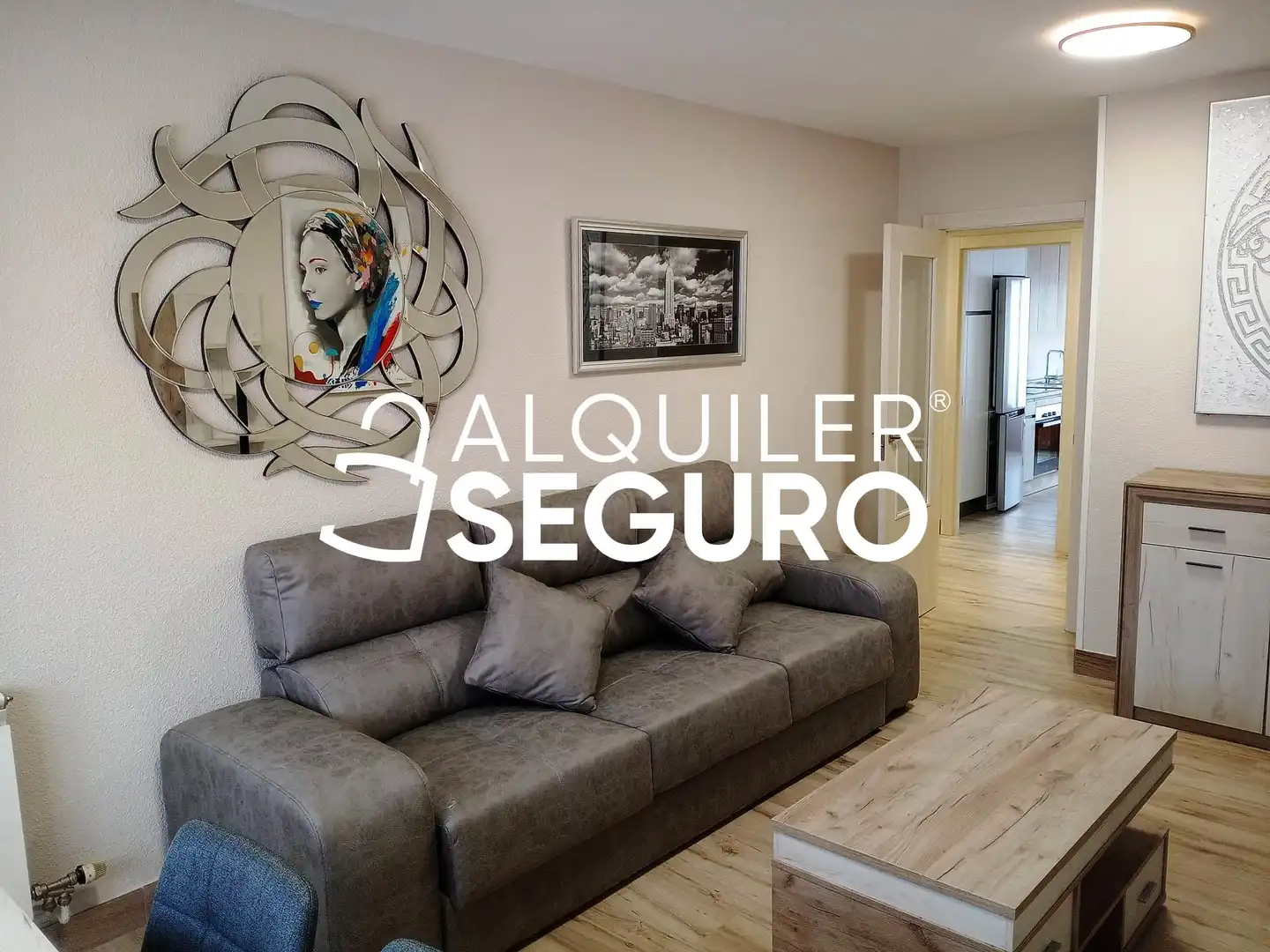 Wohnzimmer von Wohnung zur Miete in Fuensaldaña mit Heizung und Möbliert