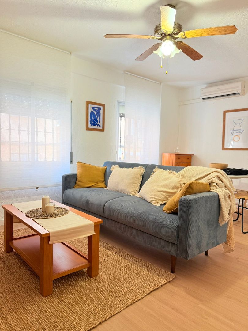 Living room of Flat for sale in Málaga Capital  with Air Conditioner, Heating and Furnished