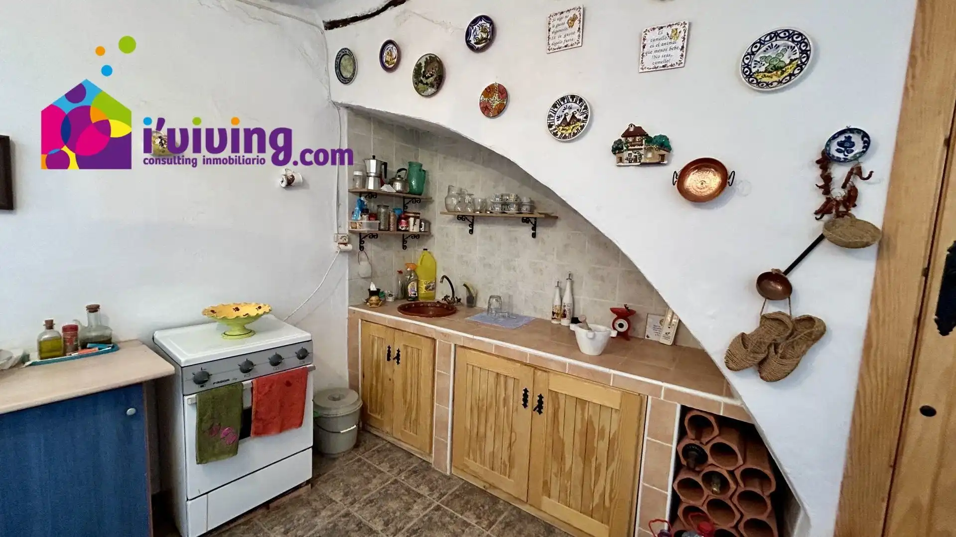 Cocina de Finca rústica de alquiler en Cantoria