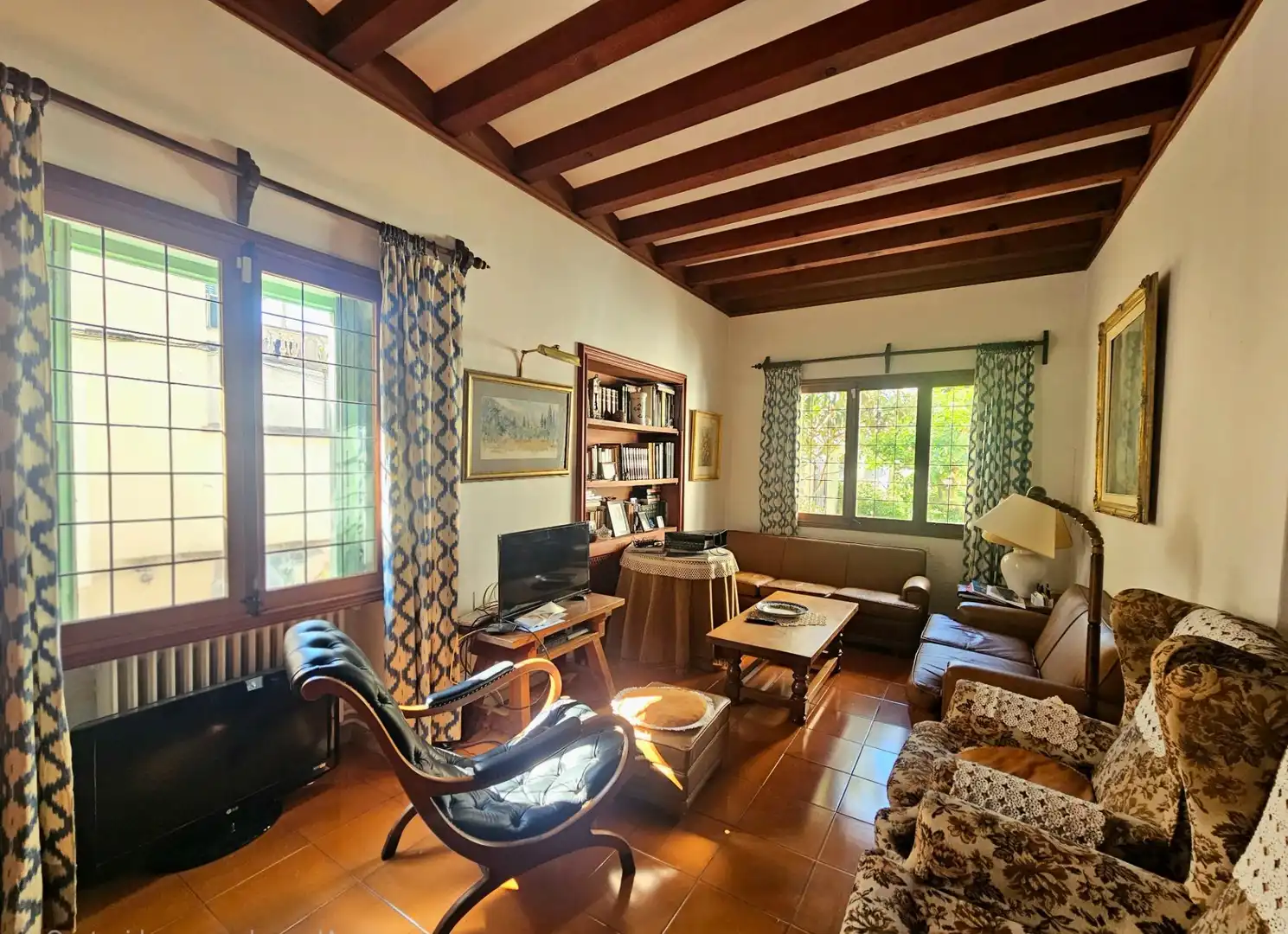 Sala d'estar de Casa o xalet en venda en Llucmajor amb Calefacció, Jardí privat i Terrassa