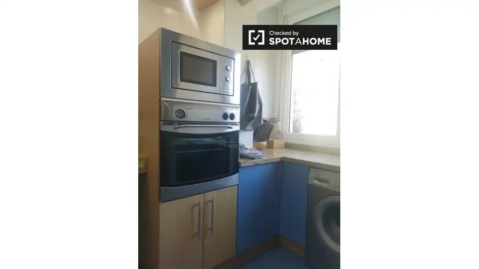 Cocina de Apartamento para compartir en Bilbao  con Aire acondicionado, Calefacción y Terraza