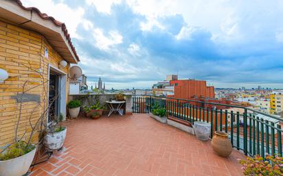 Terrace of Attic for sale in  Barcelona Capital  with Air Conditioner, Heating and Parquet flooring