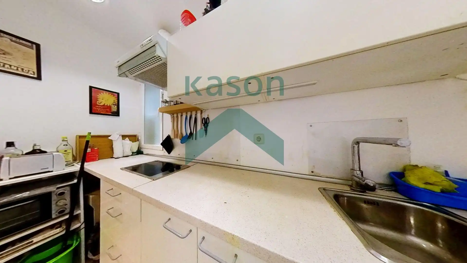 Cocina de Apartamento de alquiler en Madrid con Calefacción y Amueblado