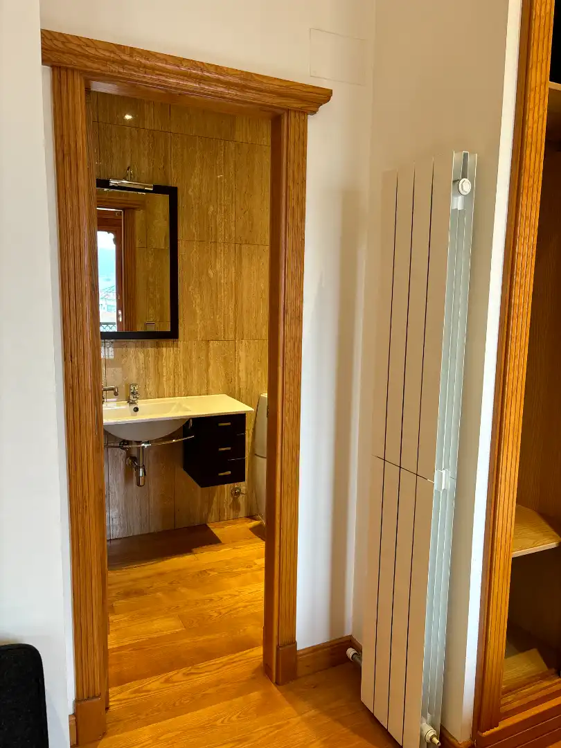 Baño de Estudio de alquiler en Vigo  con Calefacción, Amueblado y Horno