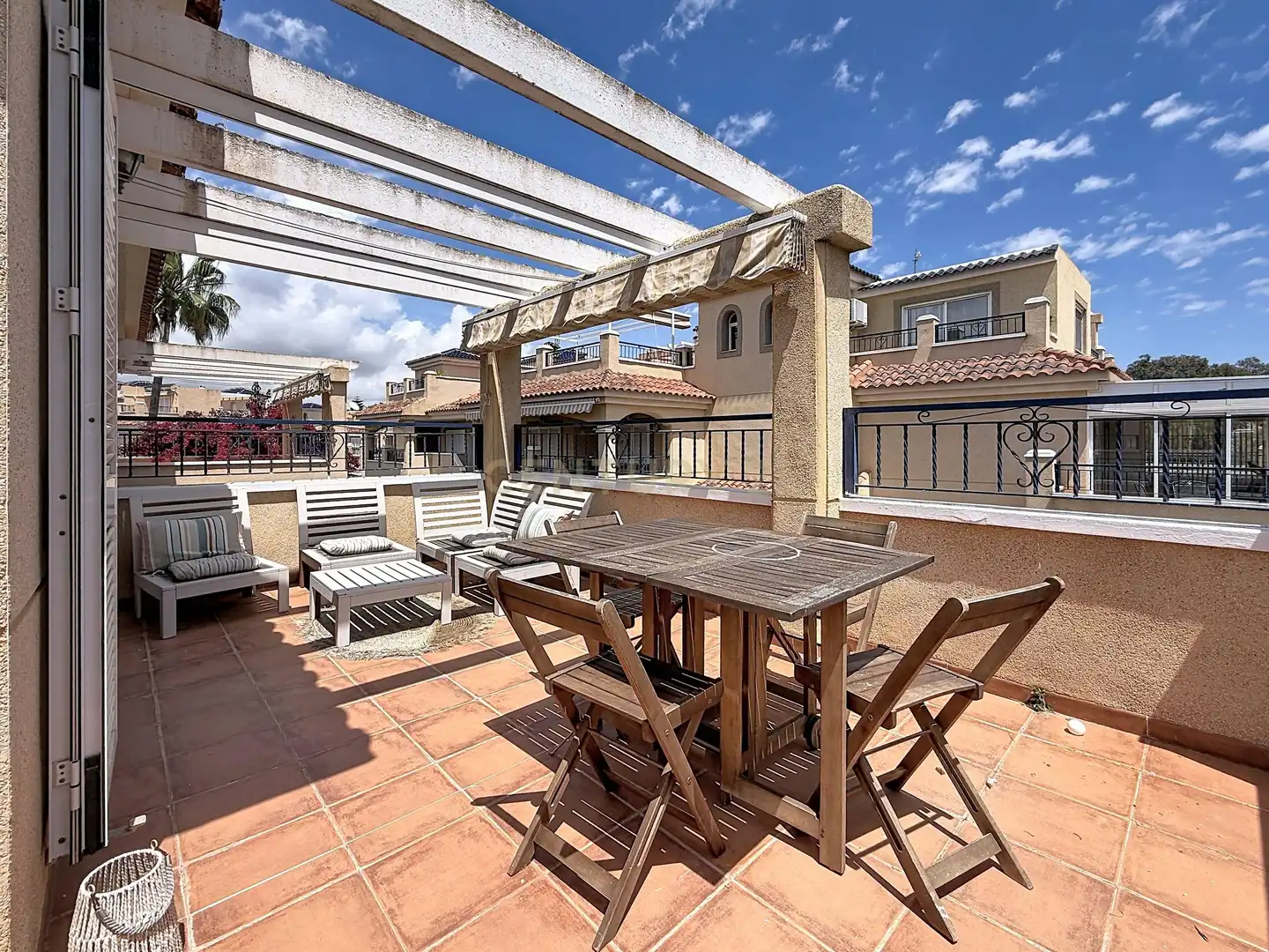 Terrace of Detached homes for rent in Pilar de la Horadada  with Air Conditioner and Community pool