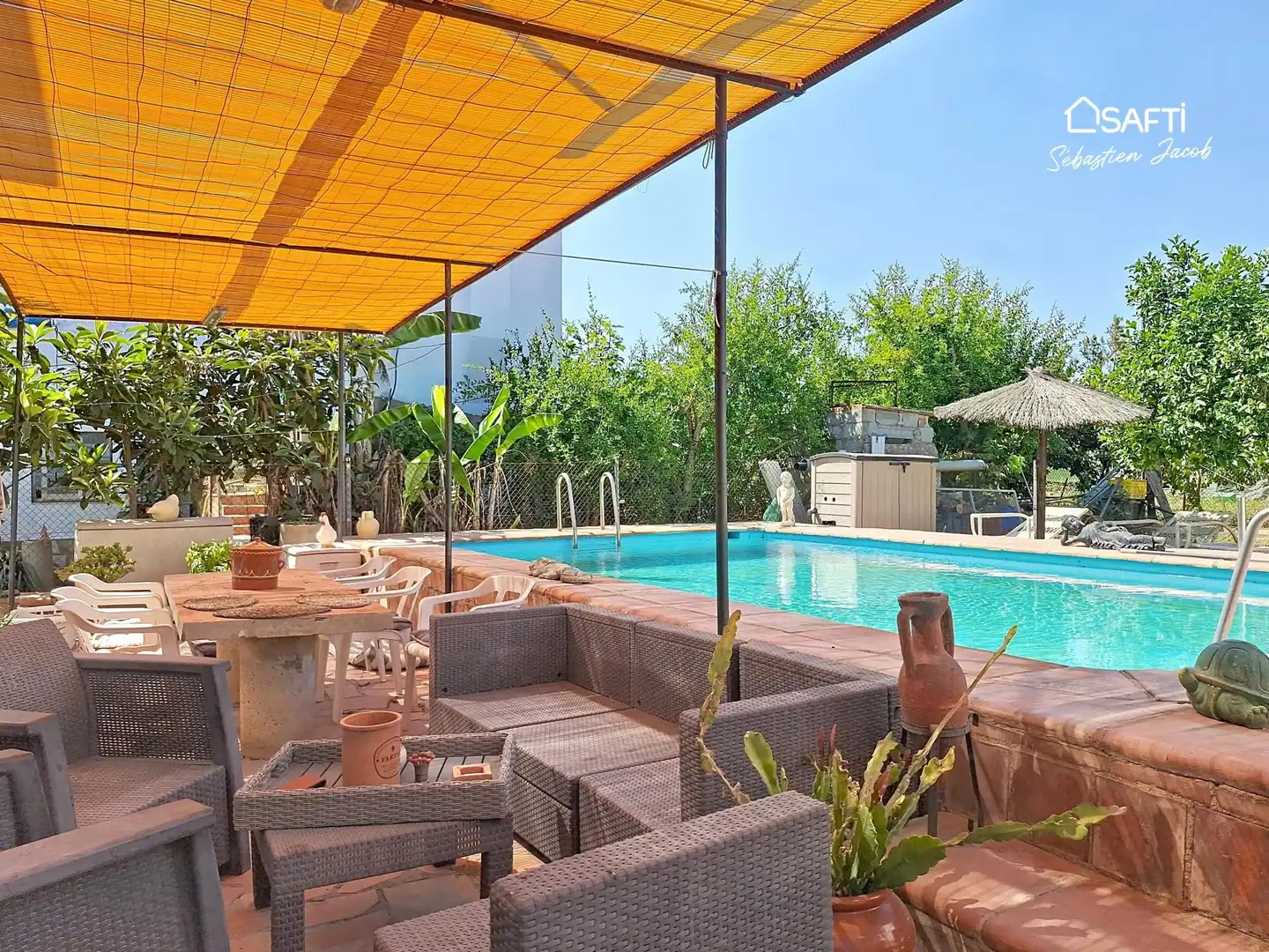 Terraza de Finca rústica en venta en Oliva con Calefacción, Terraza y Piscina