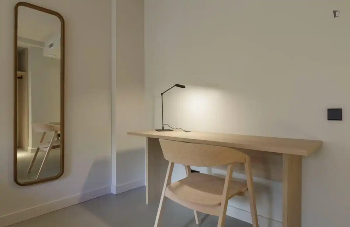 Habitación de Apartamento de alquiler en Barcelona con Aire acondicionado, Amueblado y Horno