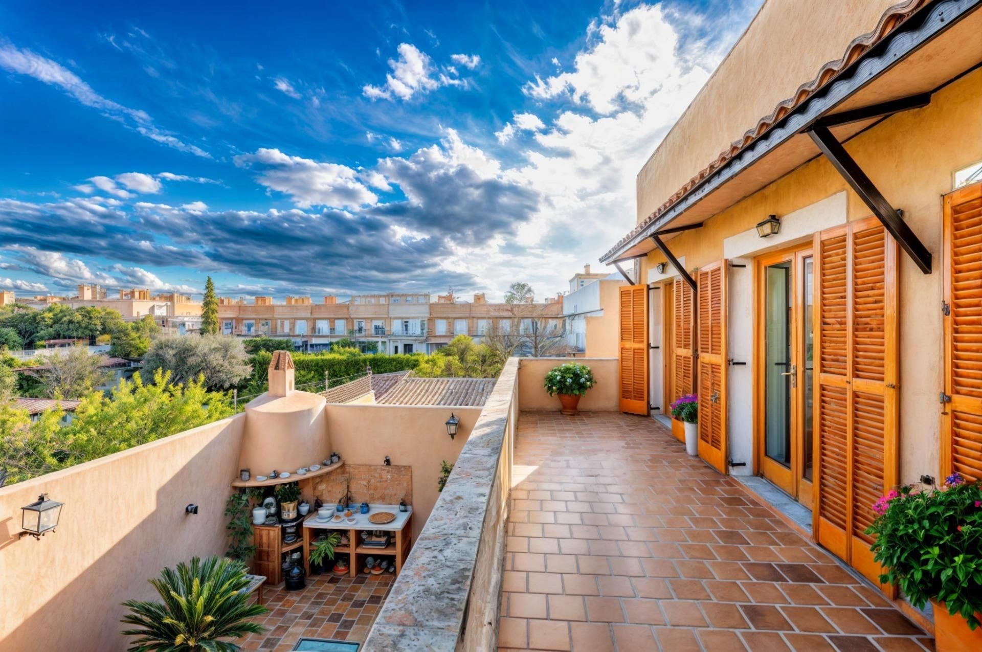 Terrassa de Casa adosada en venda en  Palma de Mallorca amb Aire condicionat, Calefacció i Terrassa