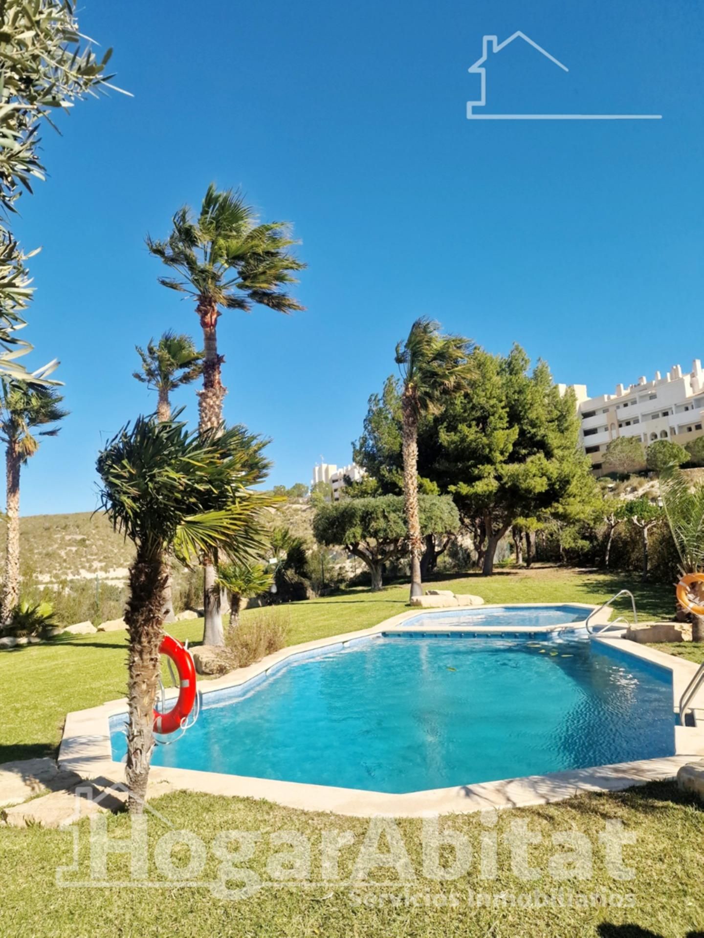 Garten von Wohnung zum Verkauf in Mutxamel mit Klimaanlage, Privatgarten und Gemeinschaftspool