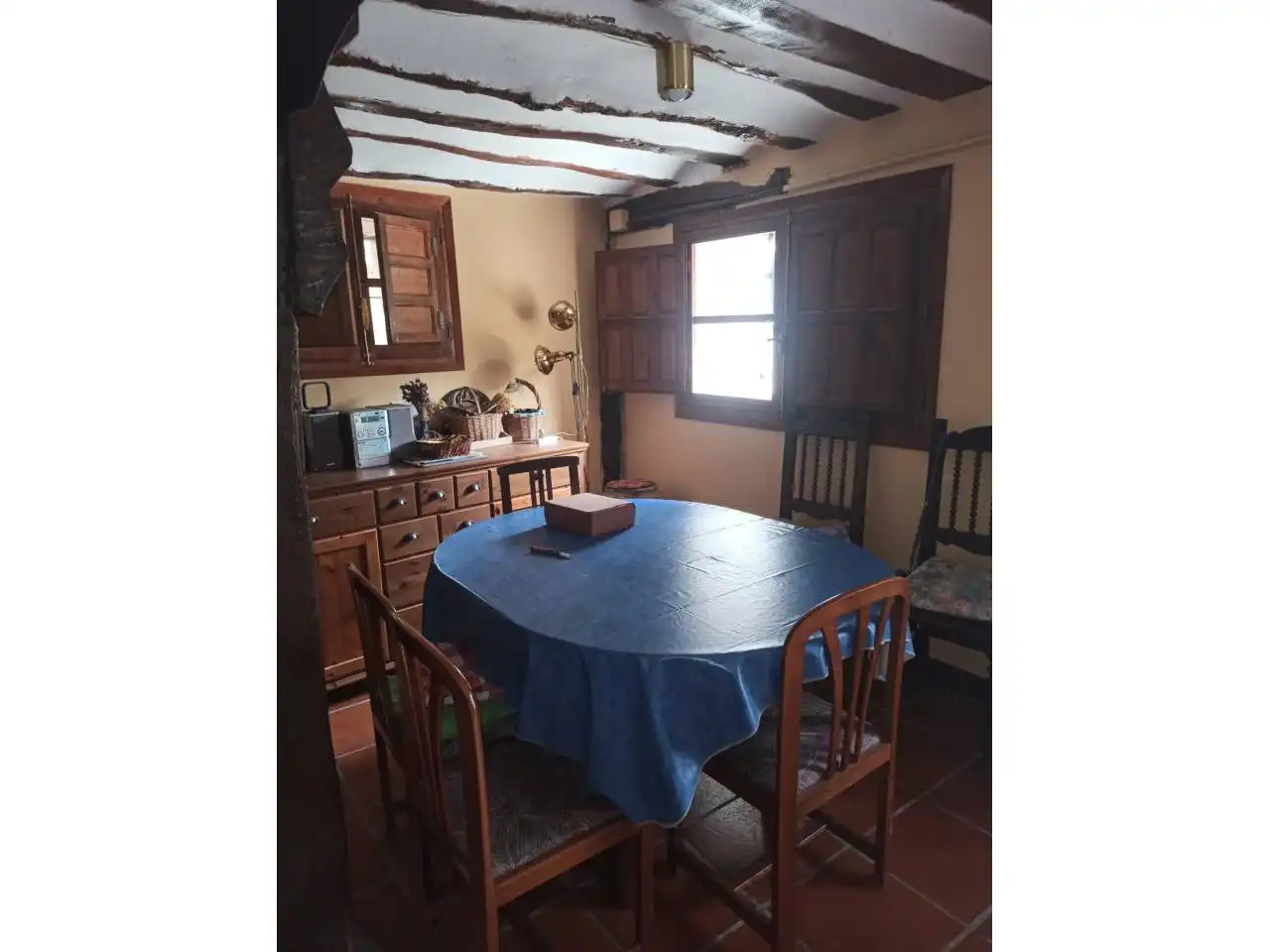 Menjador de Casa o xalet en venda en Terroba amb Calefacció, Jardí privat i Moblat