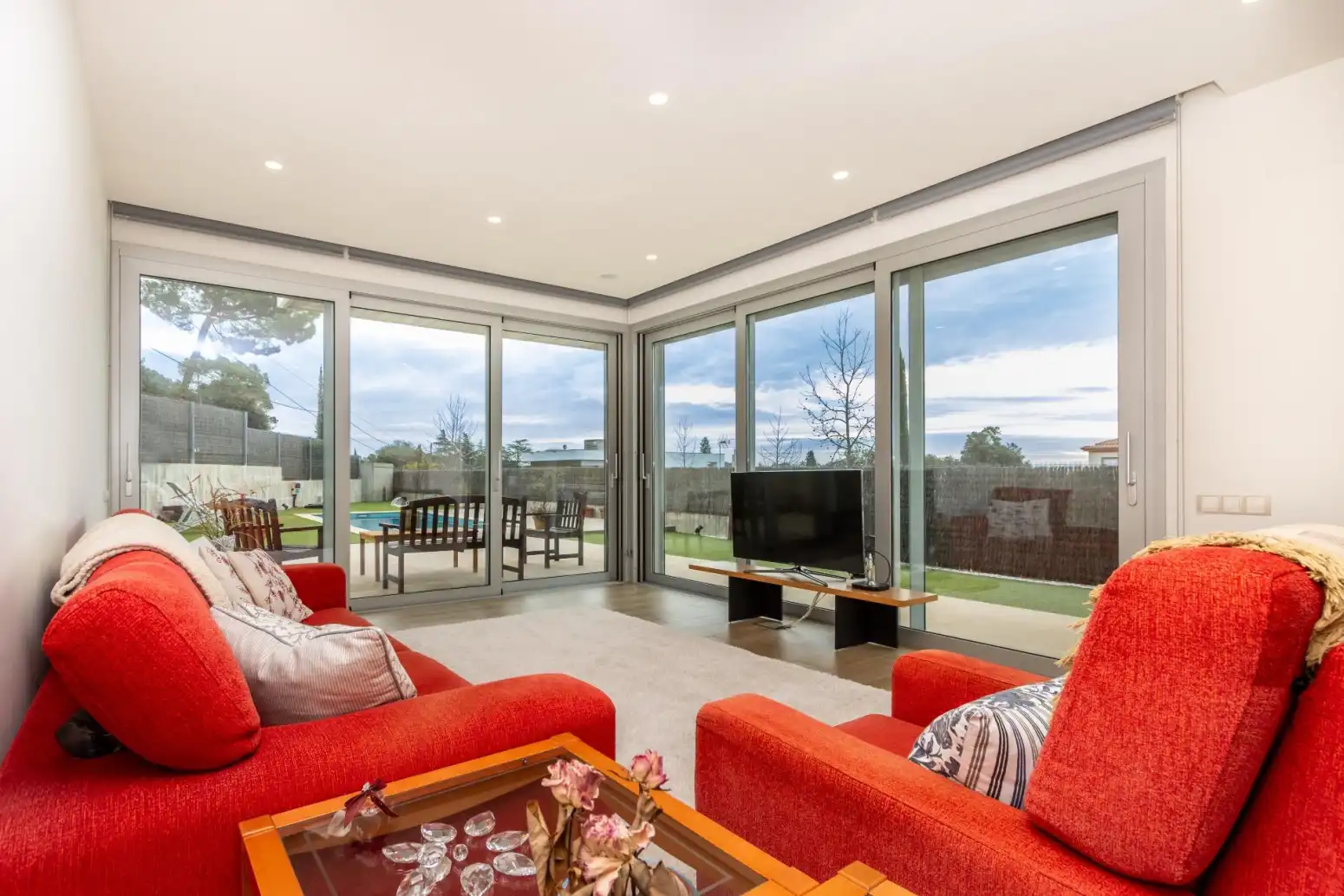 Sala de estar de Casa o chalet en venta en Matadepera con Aire acondicionado, Calefacción y Terraza