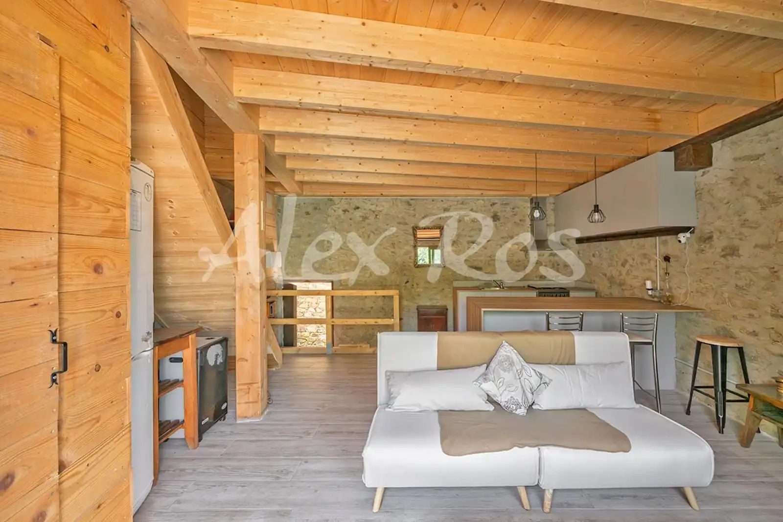 Sala de estar de Casa o chalet en venta en Llo con Terraza y Trastero