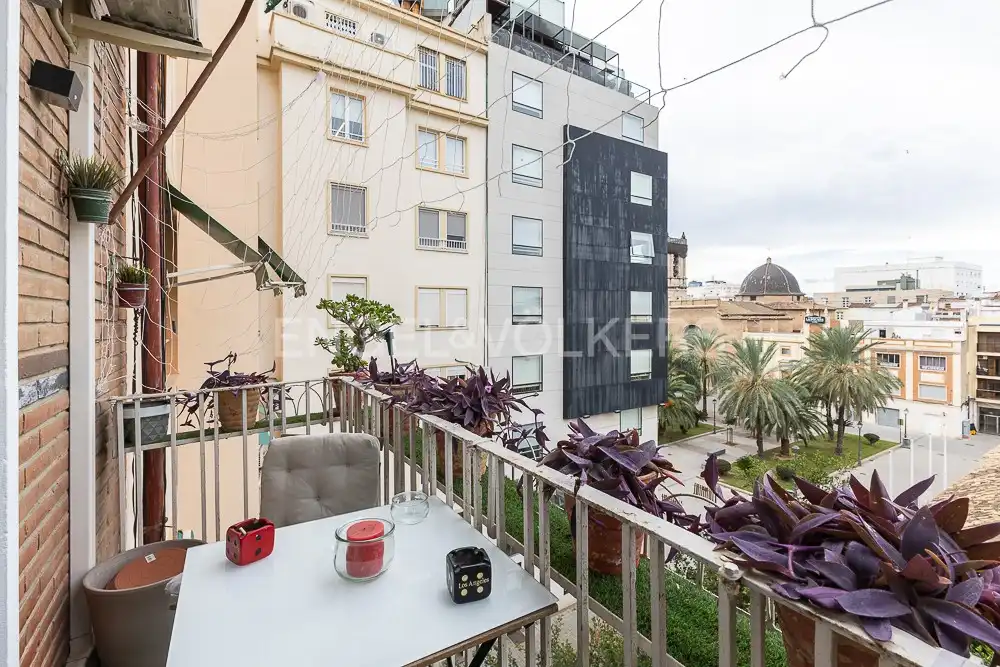 Terrace of Flat for rent in Valencia  with Air Conditioner, Heating and Parquet flooring