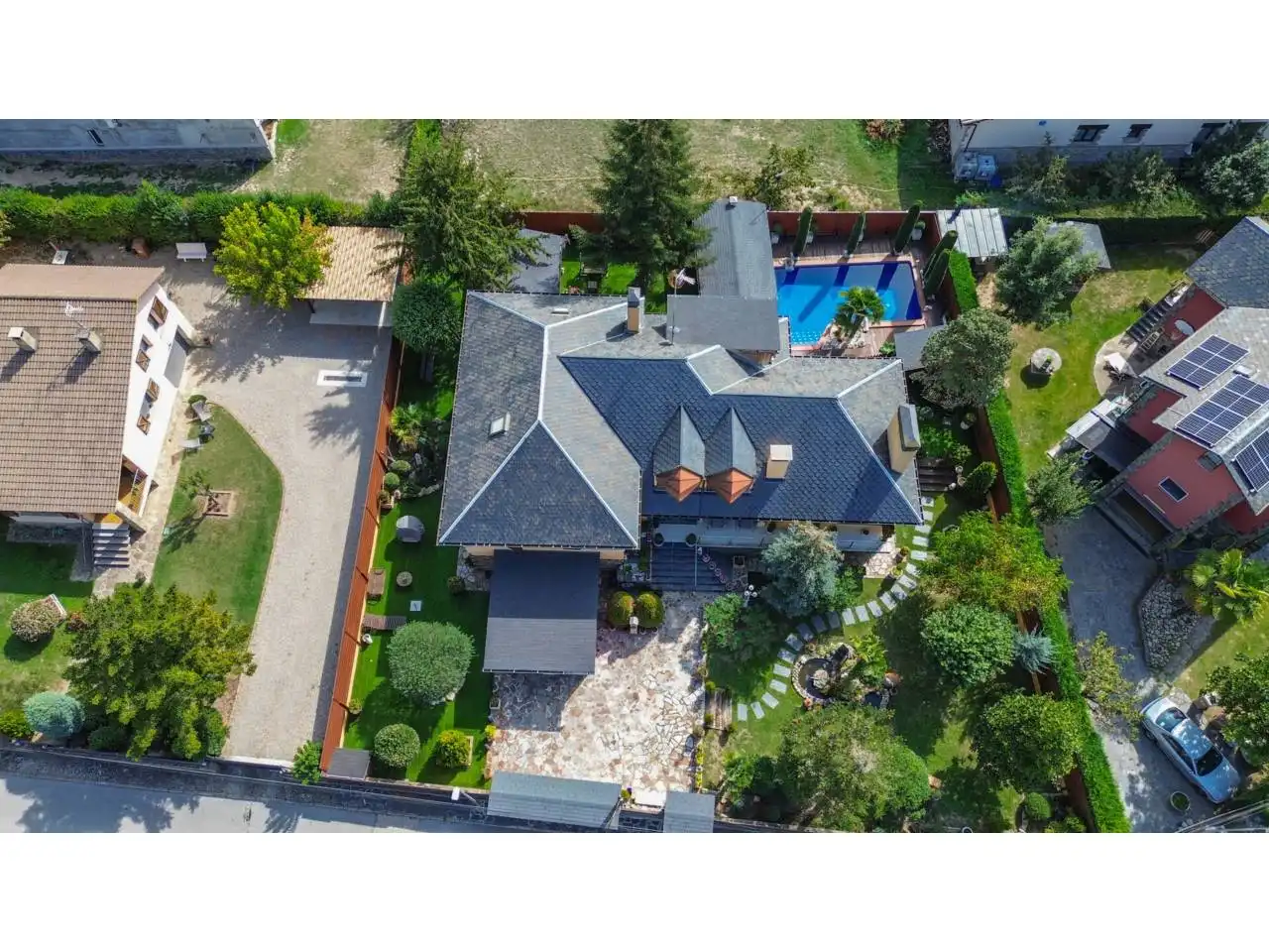 Außenansicht von Haus oder Chalet zum Verkauf in Taradell mit Klimaanlage, Heizung und Privatgarten