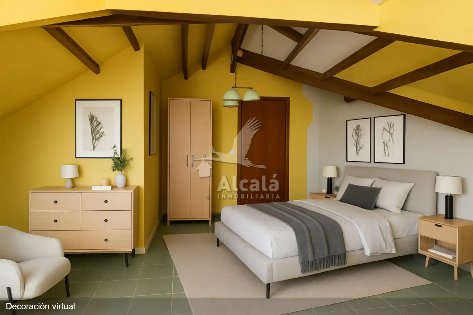 Habitación de Casa o chalet en venta en Valverde de Alcalá con Calefacción, Terraza y Trastero