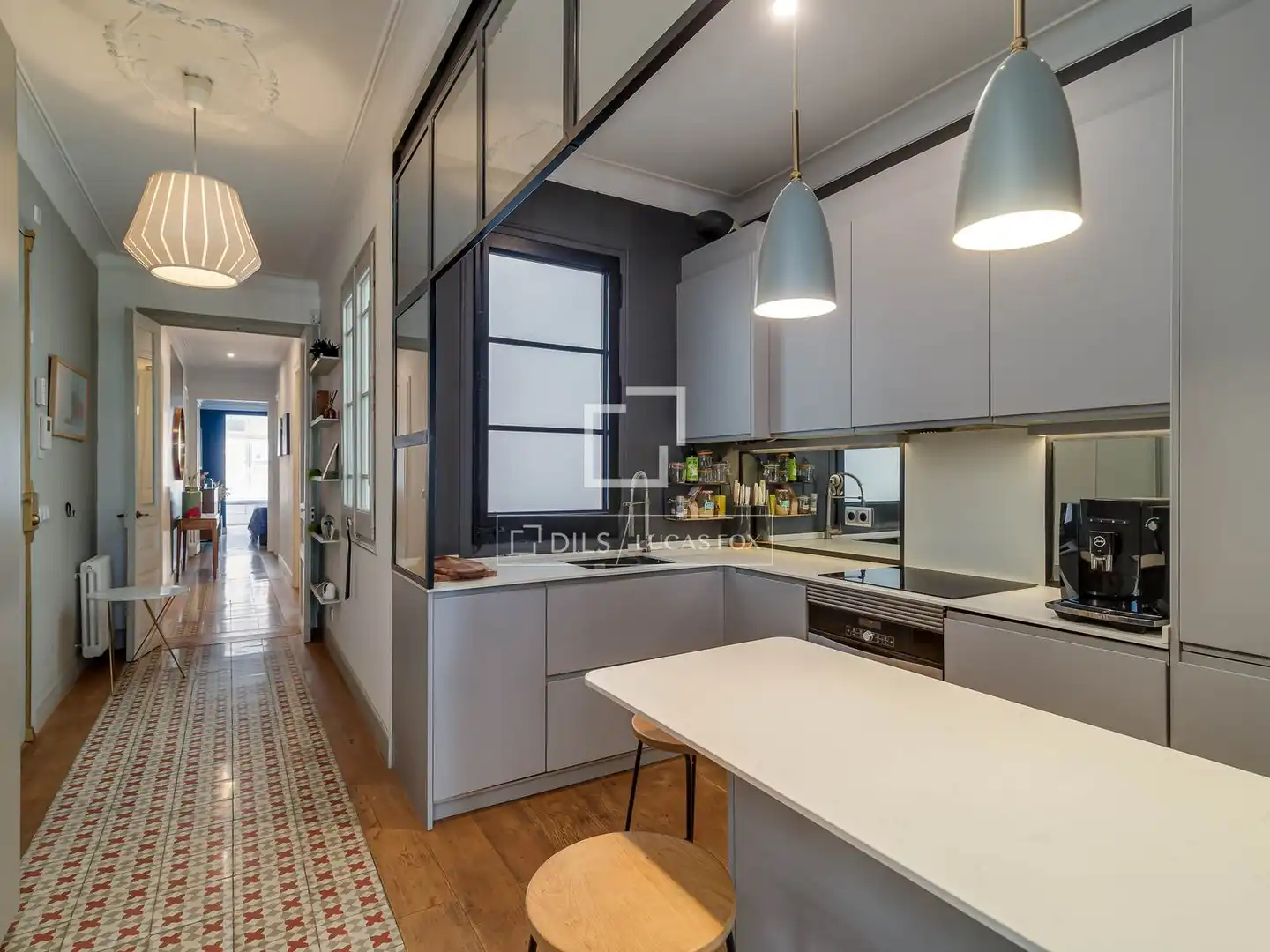 Cocina de Piso en venta en Barcelona con Aire acondicionado, Terraza y Balcón