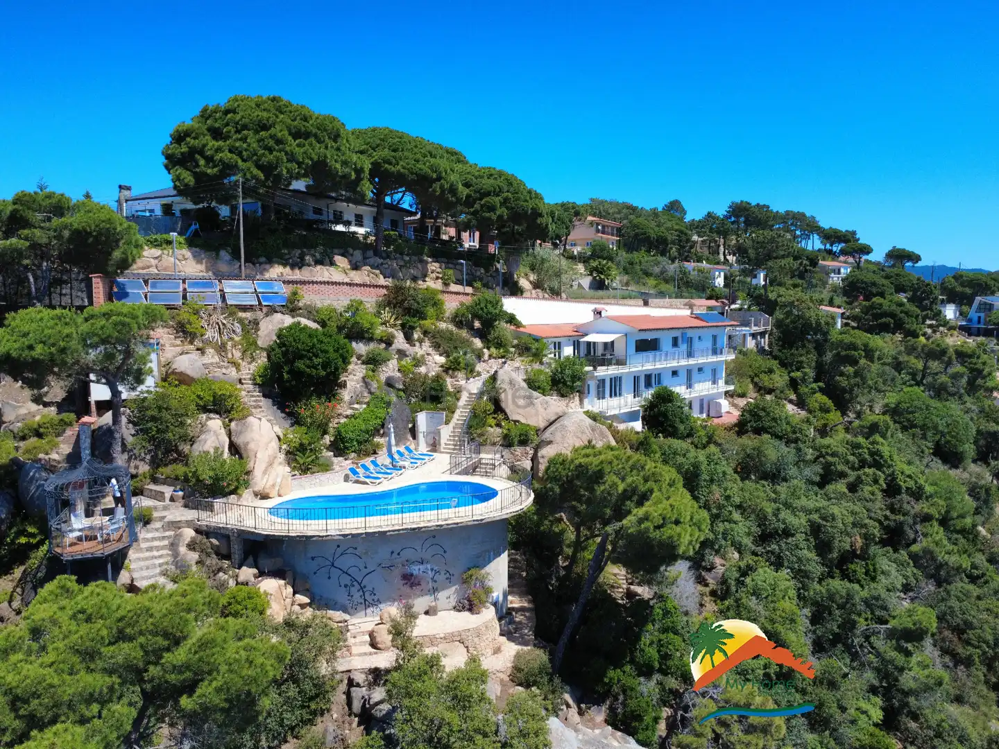 Jardín de Casa o chalet en venta en Lloret de Mar con Aire acondicionado, Calefacción y Jardín privado