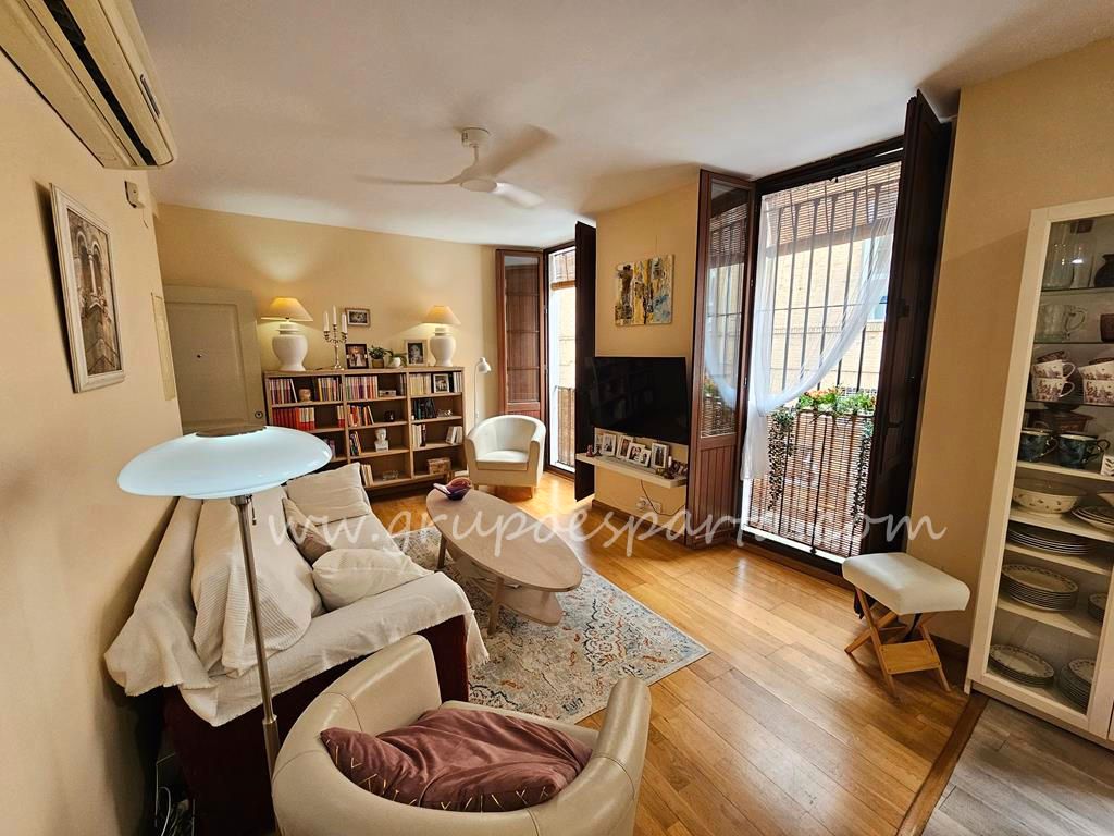 Living room of Apartment for sale in  Sevilla Capital  with Air Conditioner and Balcony