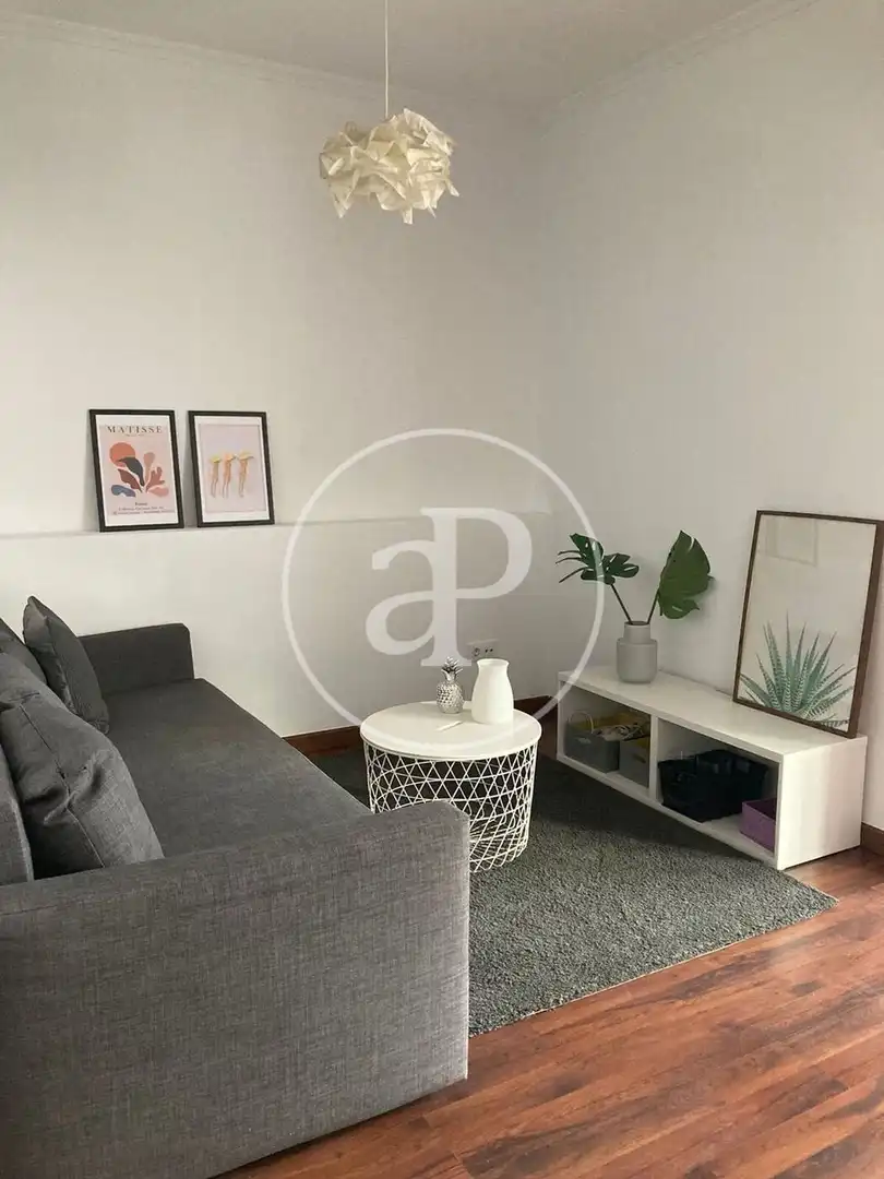 Sala de estar de Piso de alquiler en  Valencia Capital con Aire acondicionado, Calefacción y Amueblado
