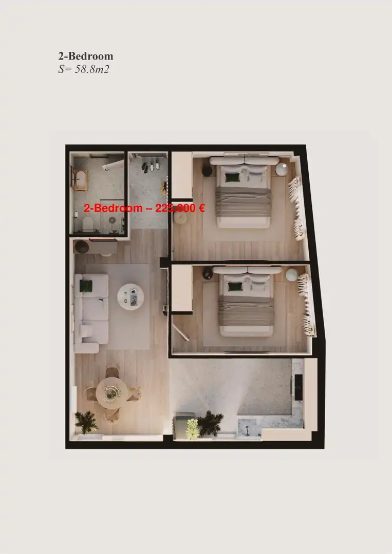 Habitación de Apartamento en venta en Benidorm con Amueblado