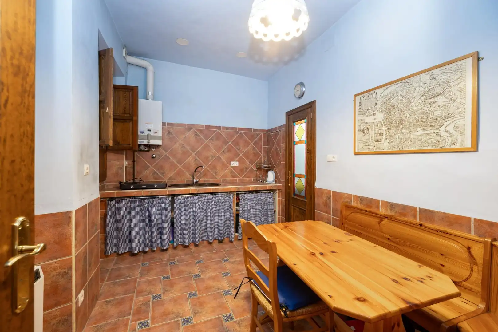 Cuina de Casa o xalet en venda en Granada amb Aire condicionat, Terrassa i Moblat