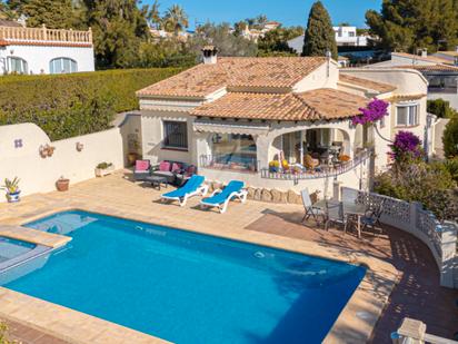 Exterior view of House or chalet for sale in Moraira  with Air Conditioner, Terrace and Swimming Pool