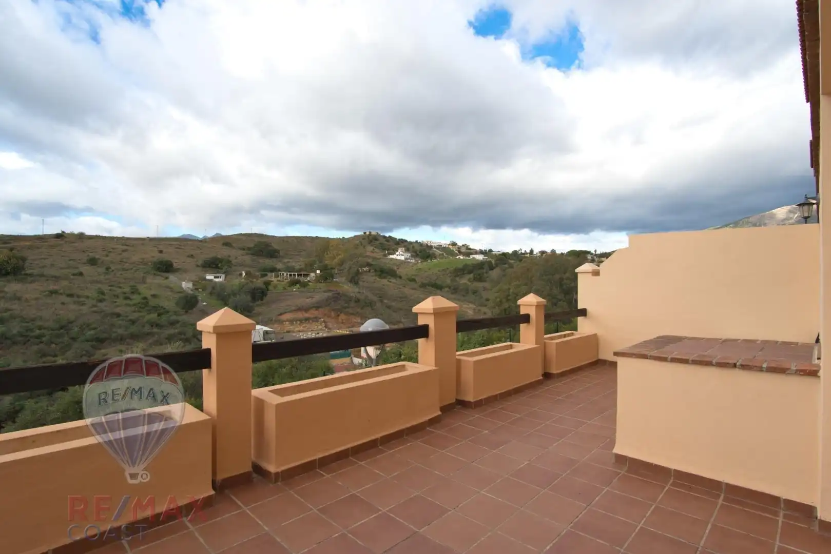 Terrace of Detached homes for sale in Mijas  with Air Conditioner, Heating and Private garden