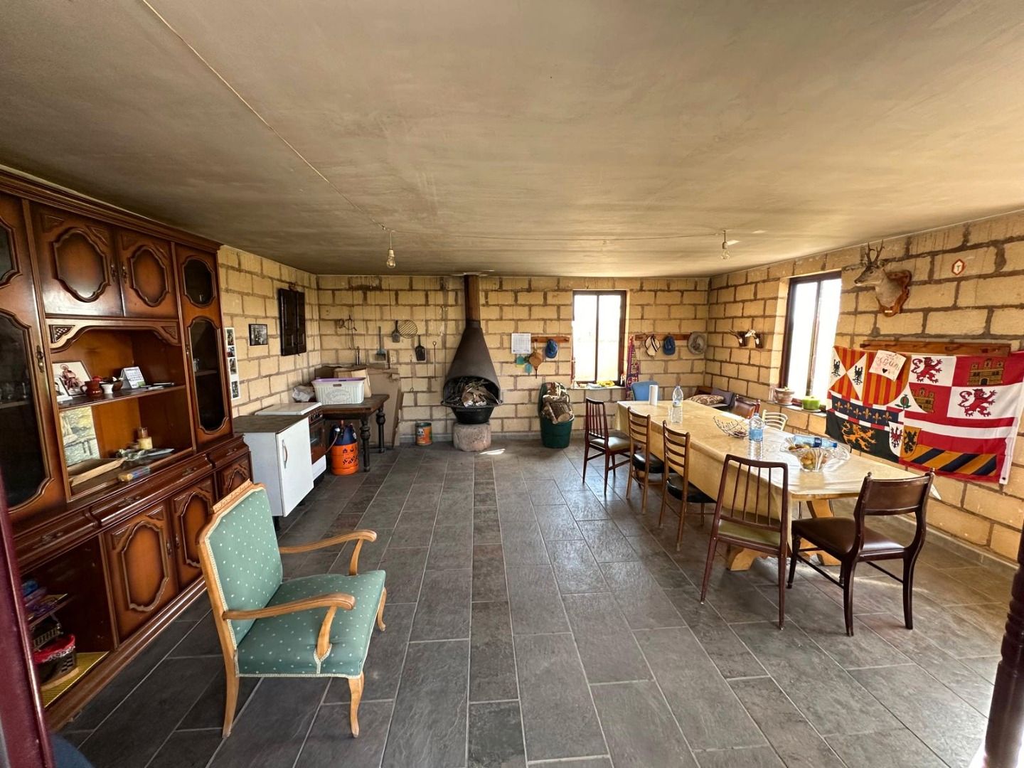 Cuina de Casa o xalet en venda en Arlanzón amb Jardí privat