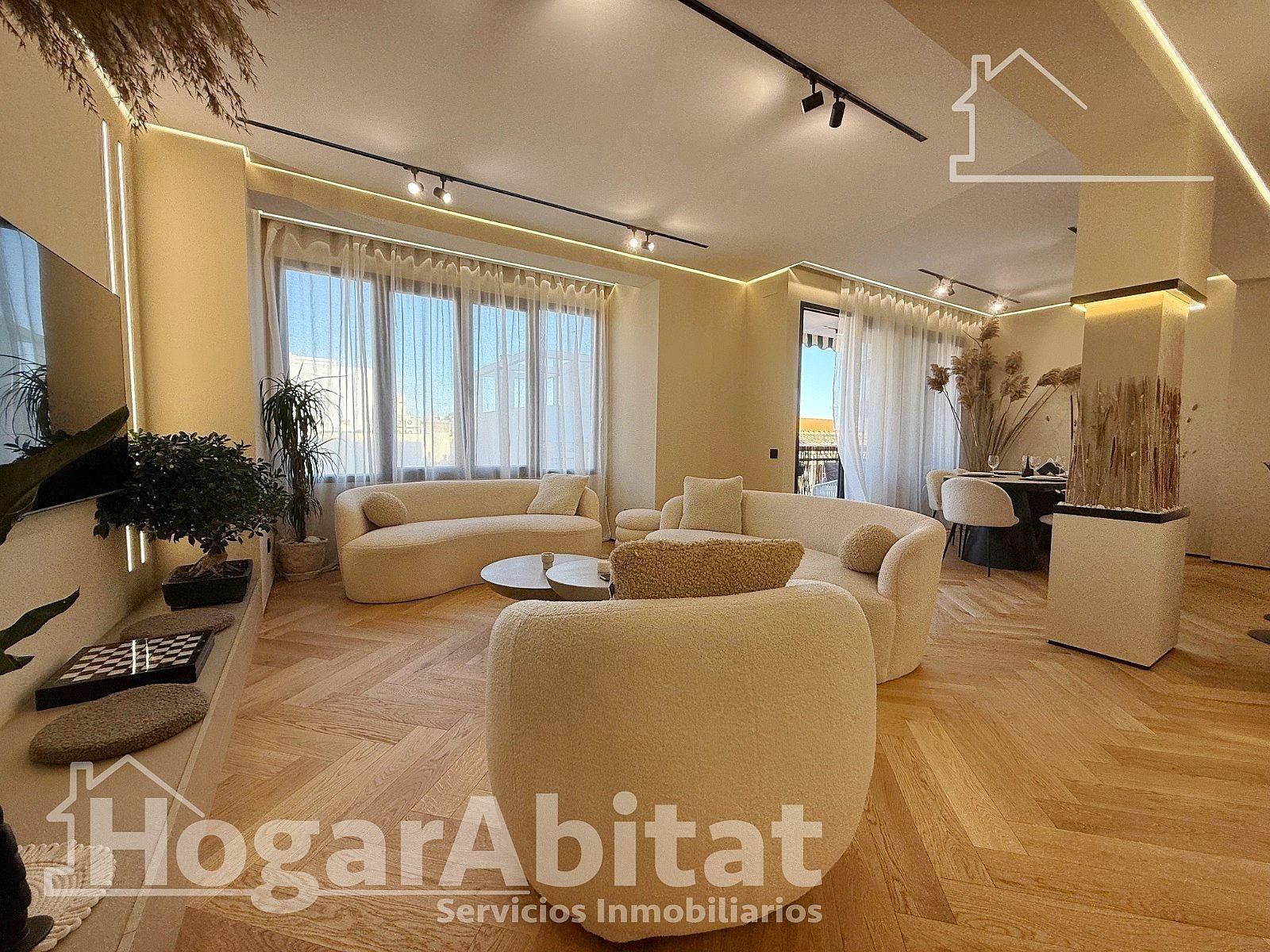 Sala de estar de Piso en venta en Alicante / Alacant con Aire acondicionado, Parquet y Terraza