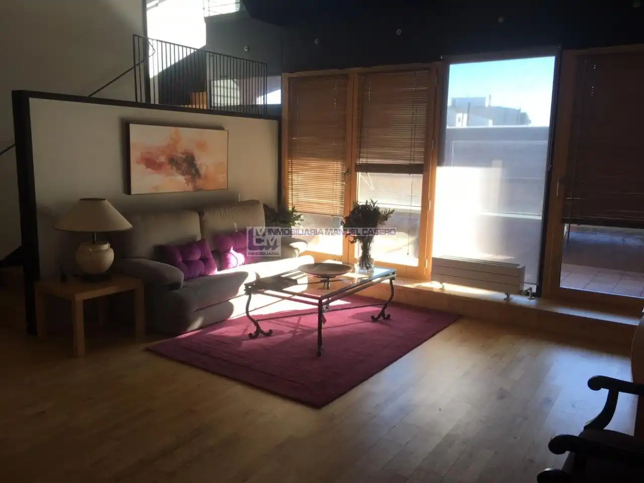 Wohnzimmer von Maisonette zur Miete in Cáceres mit Klimaanlage, Heizung und Terrasse
