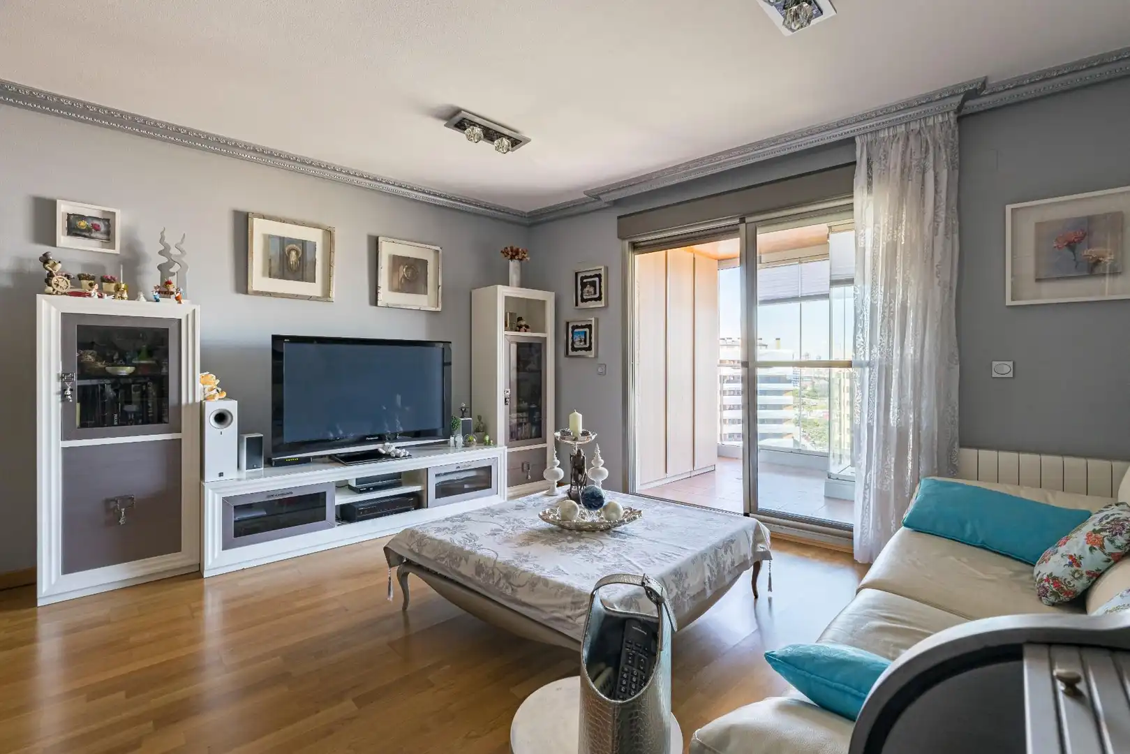 Living room of Flat for sale in  Murcia Capital  with Air Conditioner, Heating and Storage room